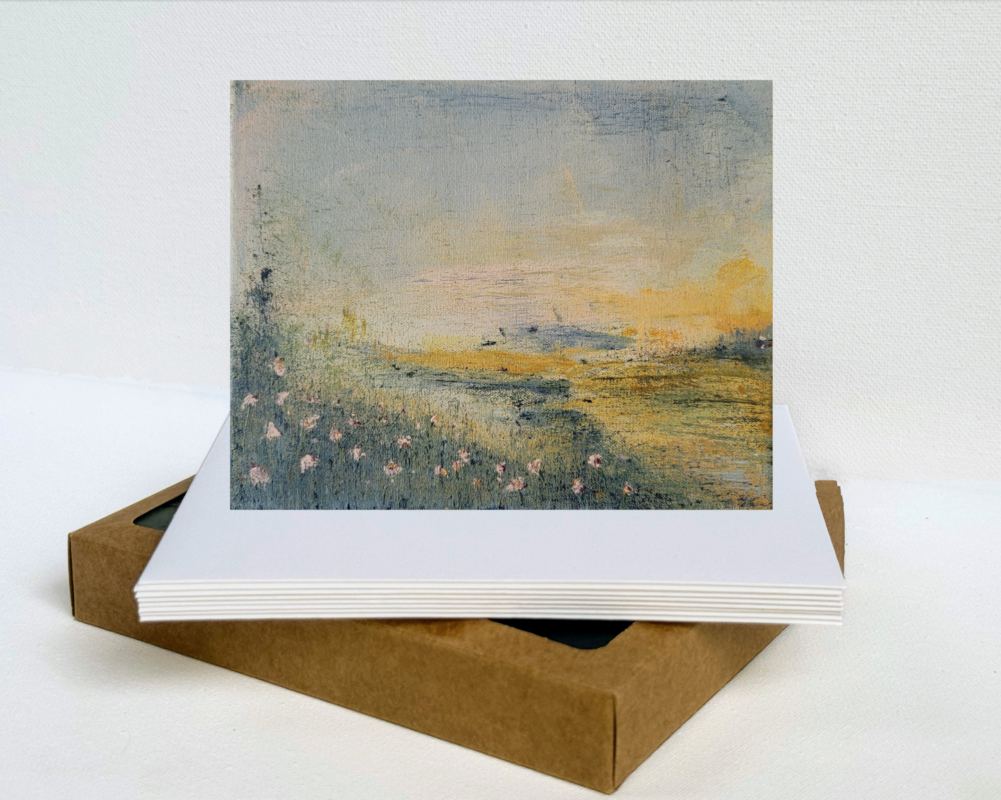 Sunset Floral Landscape Cards